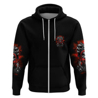 Walk Away I Have Anger Issues Skull Hoodie - Wonder Print Shop