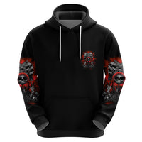 Walk Away I Have Anger Issues Skull Hoodie - Wonder Print Shop