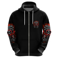 Walk Away I Have Anger Issues Skull Hoodie - Wonder Print Shop