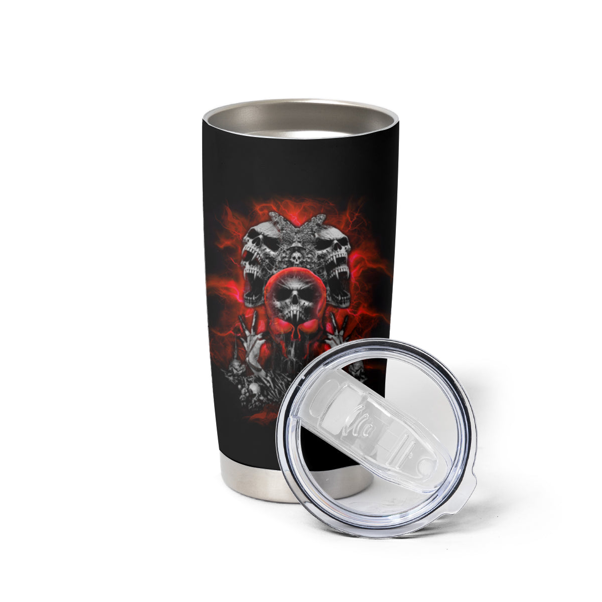 Walk Away I Have Anger Issues Skull Tumbler Cup - Wonder Print Shop