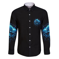 Your Demons Hide Under Your Bed Family Matching Long Sleeve Bodycon Dress and Hawaiian Shirt - Wonder Print Shop