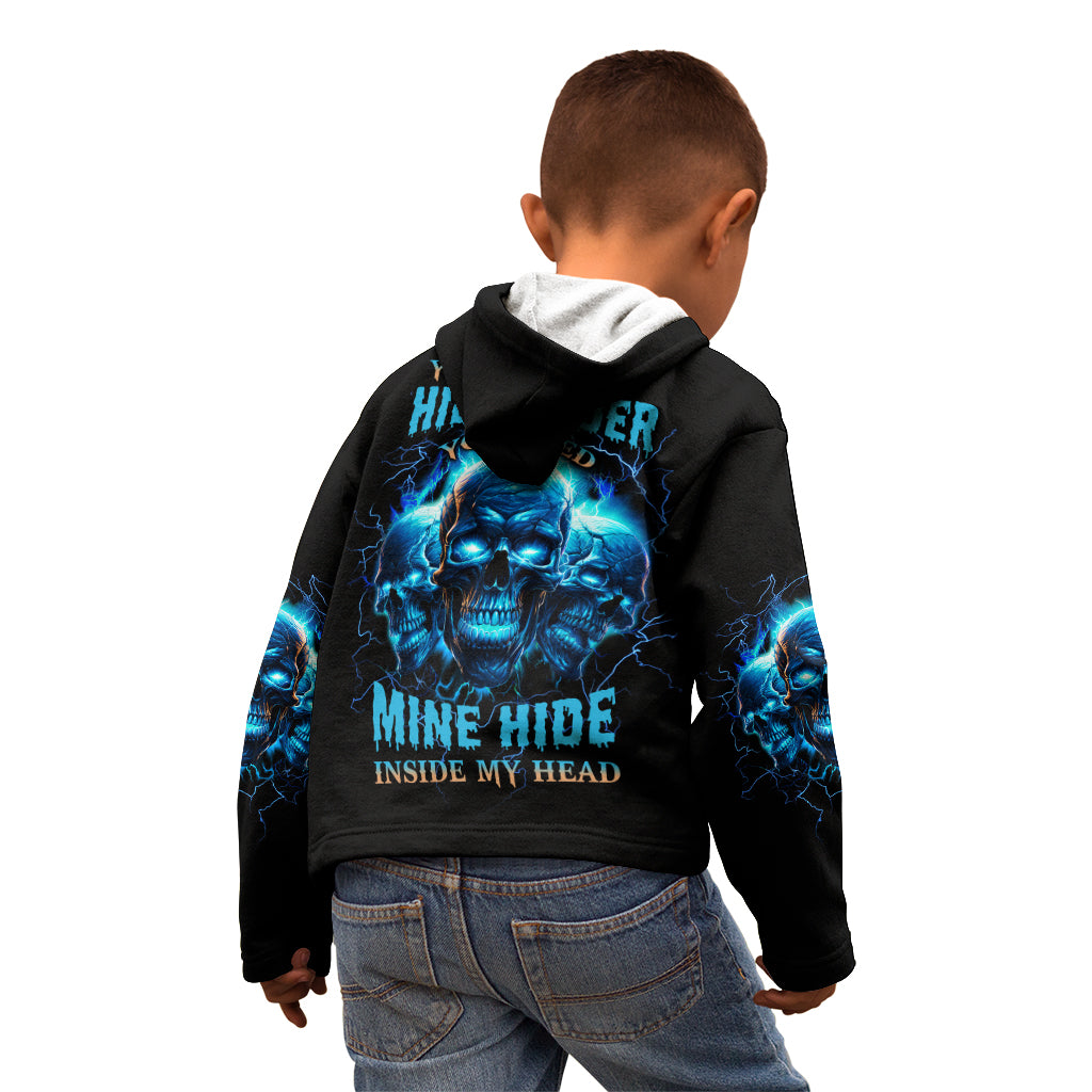 Your Demons Hide Under Your Bed Kid Hoodie - Wonder Print Shop