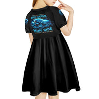 Your Demons Hide Under Your Bed Kid Short Sleeve Dress - Wonder Print Shop