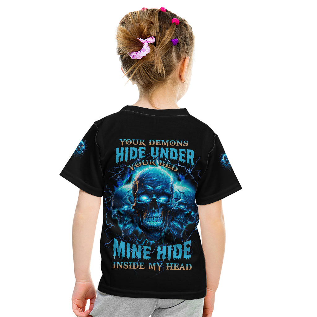 Your Demons Hide Under Your Bed Kid T Shirt - Wonder Print Shop