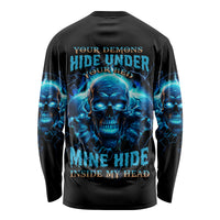 Your Demons Hide Under Your Bed Long Sleeve Shirt - Wonder Print Shop