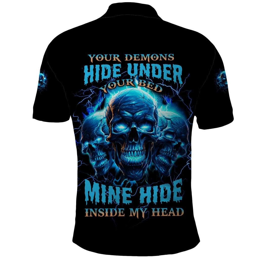 Your Demons Hide Under Your Bed Polo Shirt - Wonder Print Shop