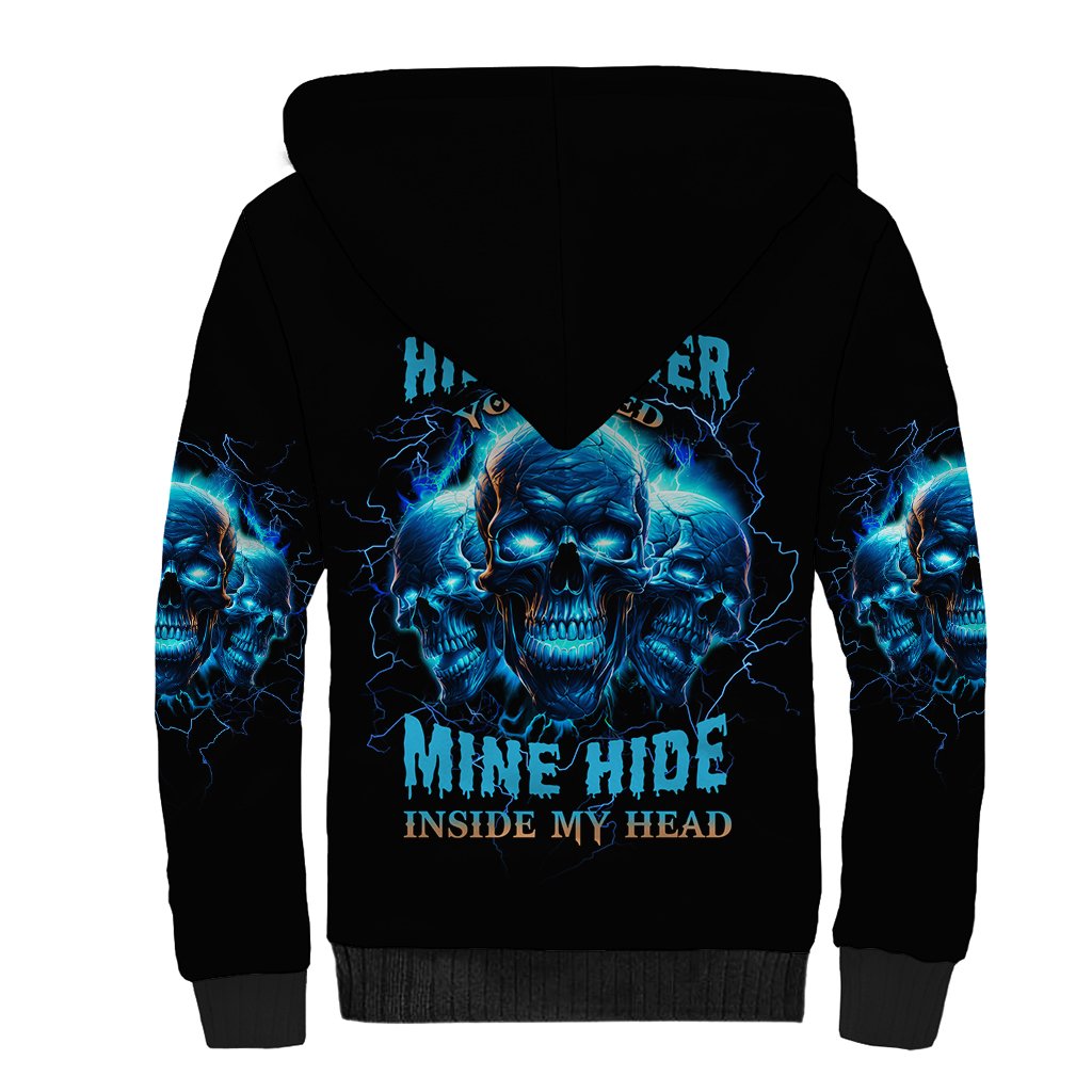 Your Demons Hide Under Your Bed Sherpa Hoodie - Wonder Print Shop