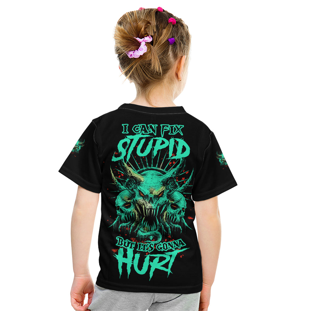 I Can Fix Stupid But It's Gonna Hurt Kid T Shirt - Wonder Print Shop