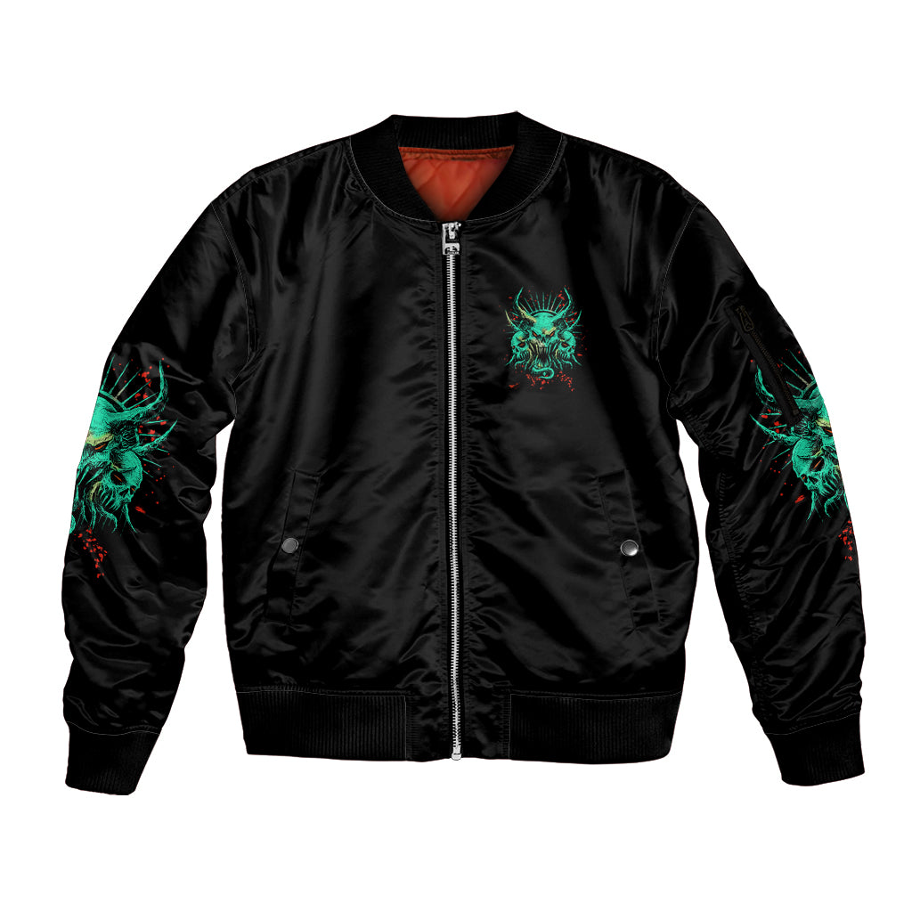 I Can Fix Stupid But It's Gonna Hurt Sleeve Zip Bomber Jacket - Wonder Print Shop
