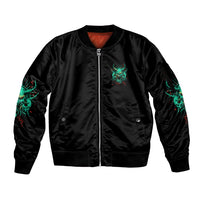 I Can Fix Stupid But It's Gonna Hurt Sleeve Zip Bomber Jacket - Wonder Print Shop