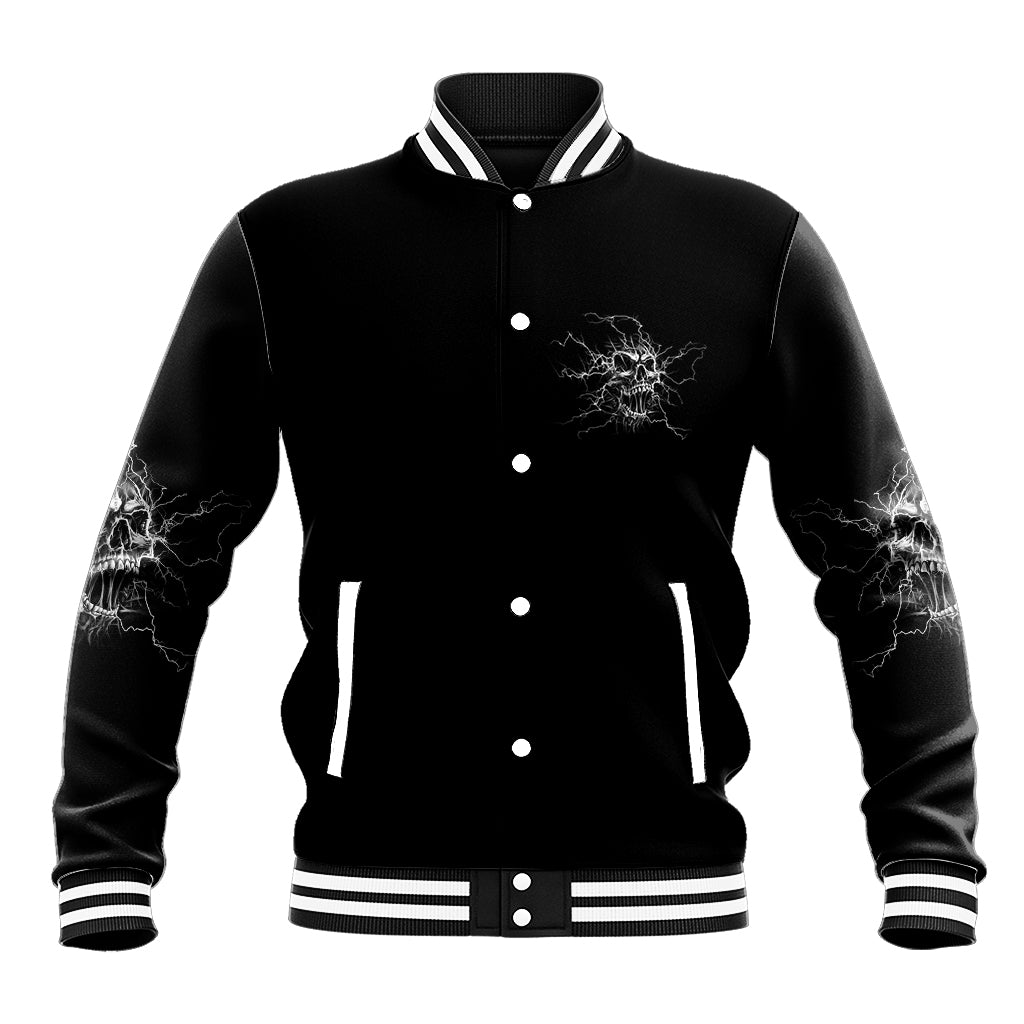 Even The Devil On My Shoulder Baseball Jacket - Wonder Print Shop