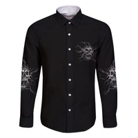 Even The Devil On My Shoulder Family Matching Long Sleeve Bodycon Dress and Hawaiian Shirt - Wonder Print Shop