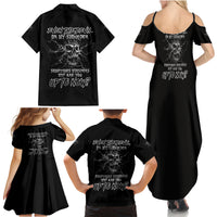 Even The Devil On My Shoulder Family Matching Summer Maxi Dress and Hawaiian Shirt - Wonder Print Shop