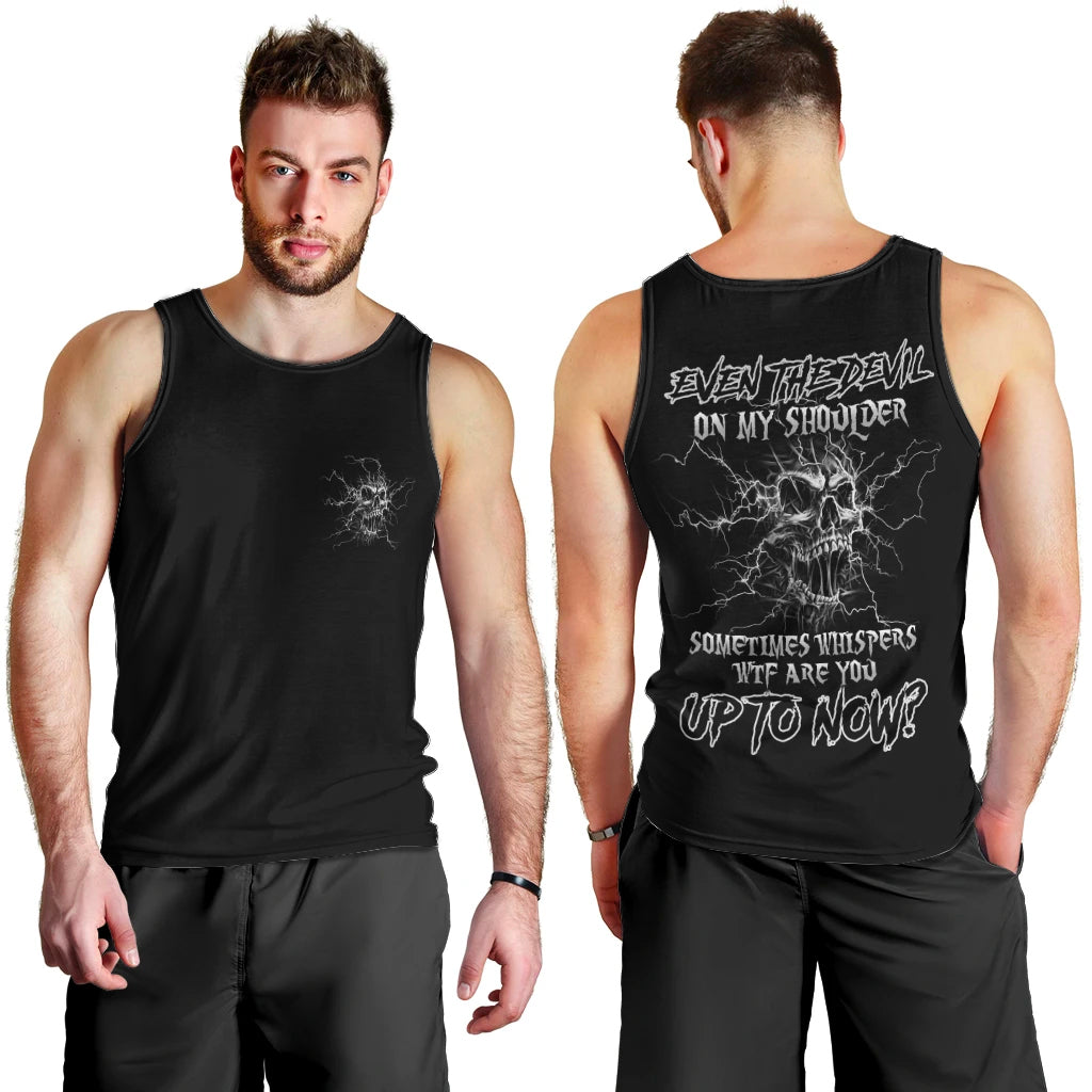 Even The Devil On My Shoulder Men Tank Top - Wonder Print Shop