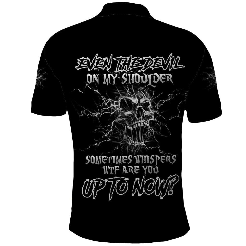 Even The Devil On My Shoulder Polo Shirt - Wonder Print Shop