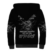 Even The Devil On My Shoulder Sherpa Hoodie - Wonder Print Shop