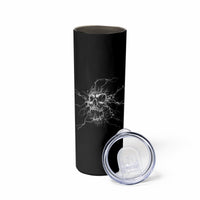 Even The Devil On My Shoulder Skinny Tumbler - Wonder Print Shop