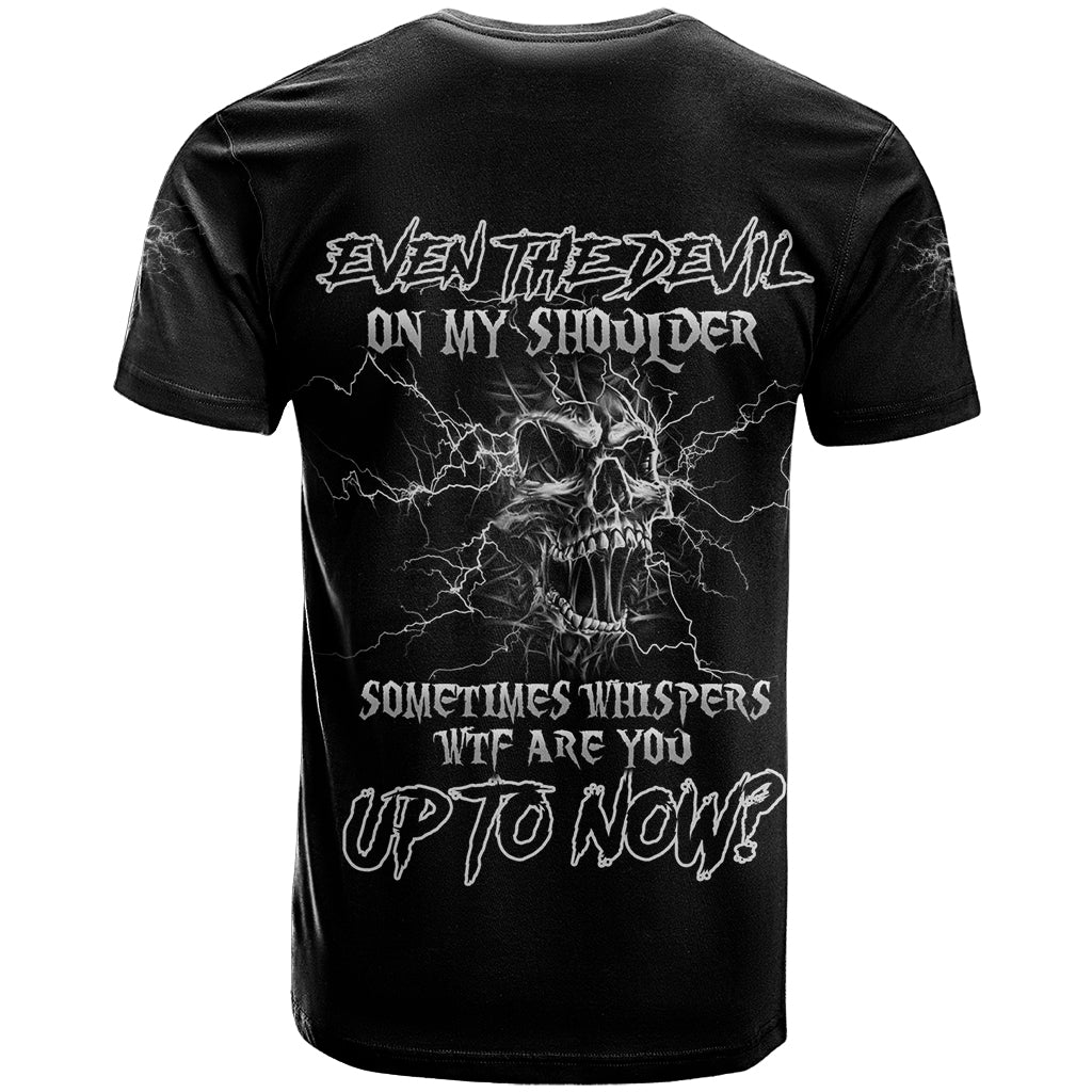 Even The Devil On My Shoulder T Shirt - Wonder Print Shop