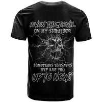 Even The Devil On My Shoulder T Shirt - Wonder Print Shop
