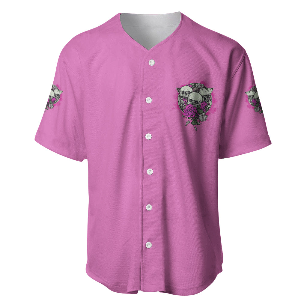 Stuck Between Idk Idc And IDGAF Pink Baseball Jersey - Wonder Print Shop