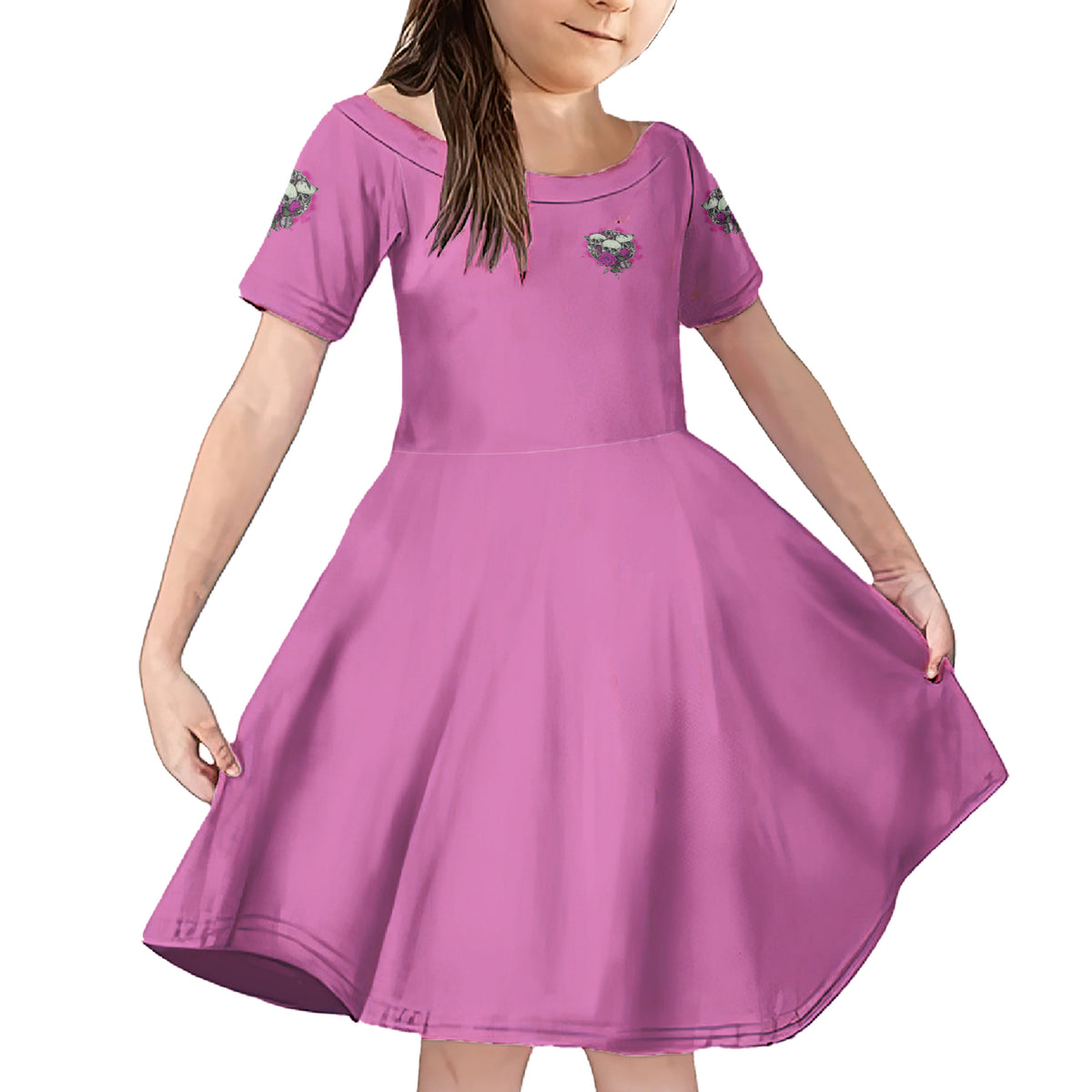 Stuck Between Idk Idc And IDGAF Pink Family Matching Short Sleeve Bodycon Dress and Hawaiian Shirt - Wonder Print Shop