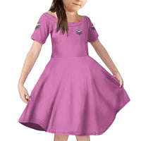 Stuck Between Idk Idc And IDGAF Pink Family Matching Short Sleeve Bodycon Dress and Hawaiian Shirt - Wonder Print Shop