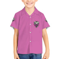 Stuck Between Idk Idc And IDGAF Pink Kid Hawaiian Shirt - Wonder Print Shop