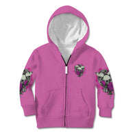Stuck Between Idk Idc And IDGAF Pink Kid Hoodie - Wonder Print Shop