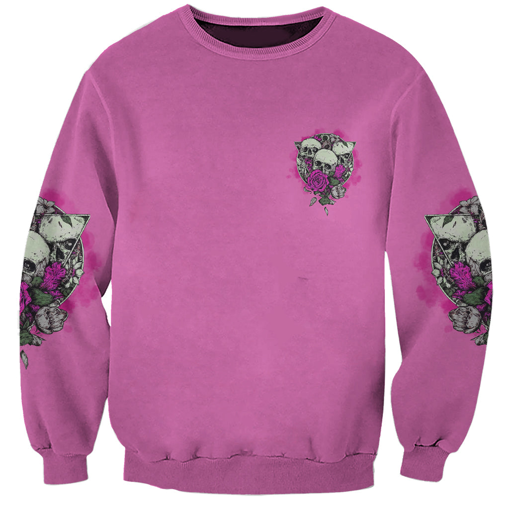 Stuck Between Idk Idc And IDGAF Pink Sweatshirt - Wonder Print Shop