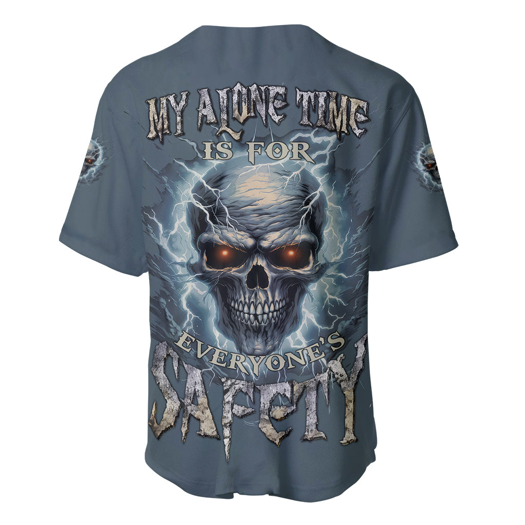 My Alone Time Is For Everyone's Safety Baseball Jersey - Wonder Print Shop