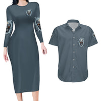 My Alone Time Is For Everyone's Safety Couples Matching Long Sleeve Bodycon Dress and Hawaiian Shirt - Wonder Print Shop