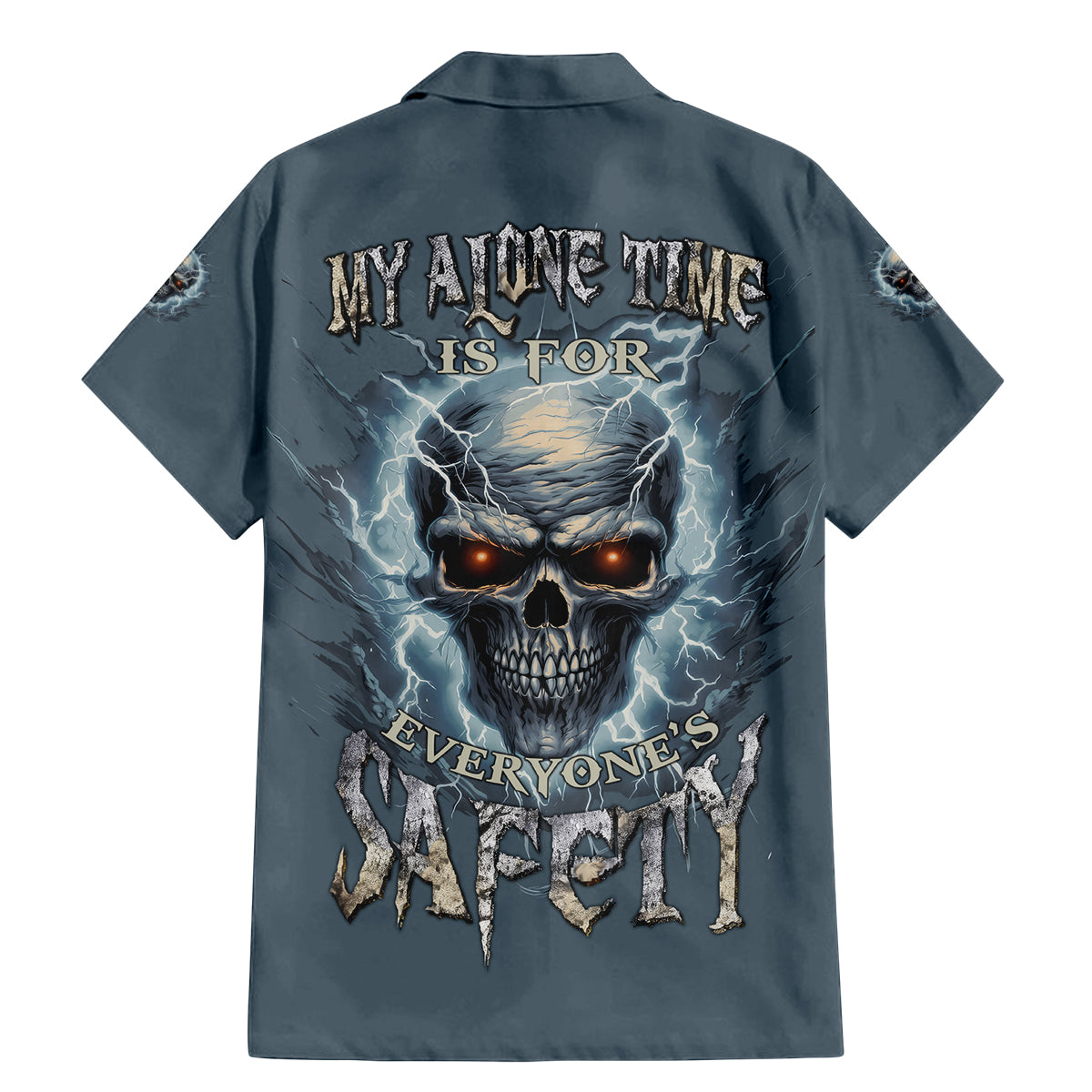 My Alone Time Is For Everyone's Safety Family Matching Mermaid Dress and Hawaiian Shirt - Wonder Print Shop