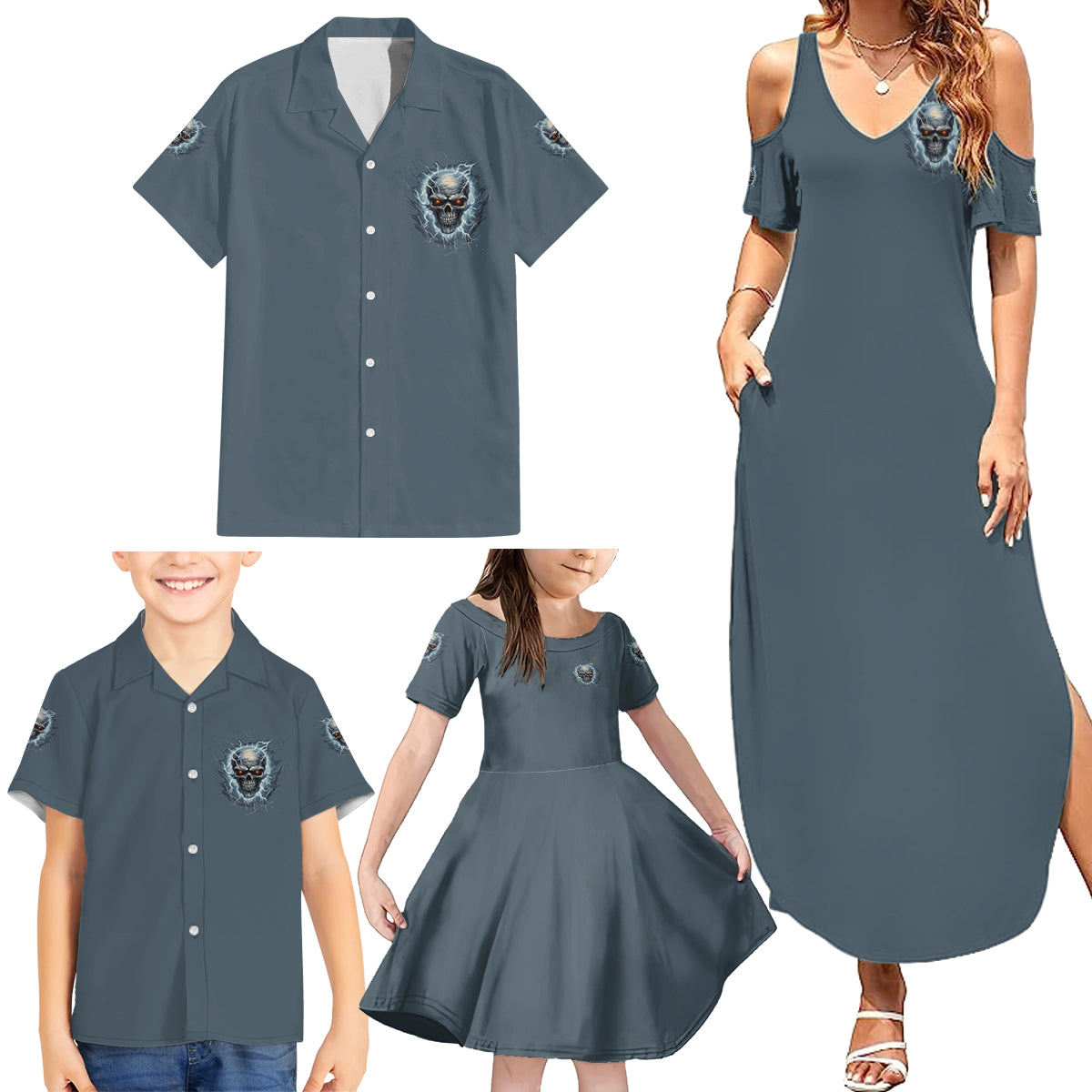 My Alone Time Is For Everyone's Safety Family Matching Summer Maxi Dress and Hawaiian Shirt - Wonder Print Shop