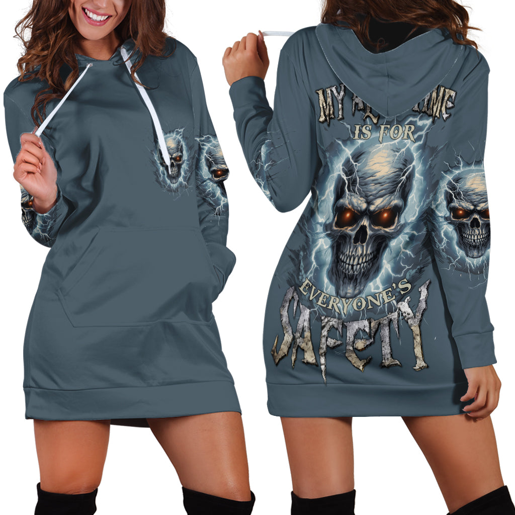 My Alone Time Is For Everyone's Safety Hoodie Dress - Wonder Print Shop