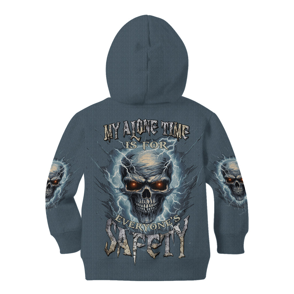 My Alone Time Is For Everyone's Safety Kid Hoodie - Wonder Print Shop