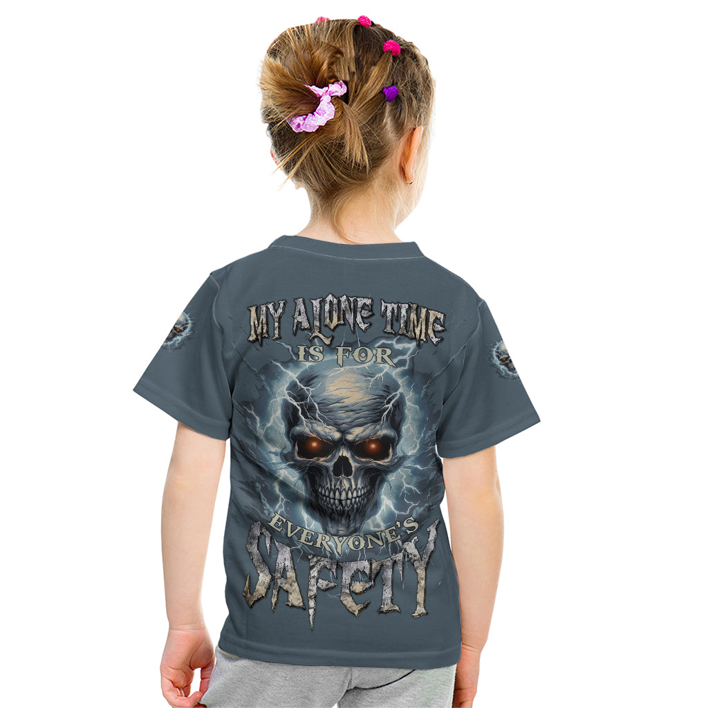 My Alone Time Is For Everyone's Safety Kid T Shirt - Wonder Print Shop