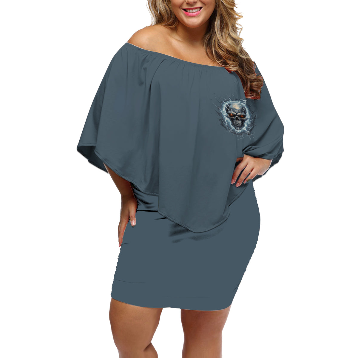 My Alone Time Is For Everyone's Safety Off Shoulder Short Dress - Wonder Print Shop