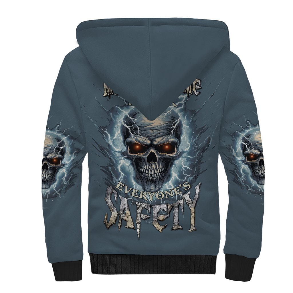 My Alone Time Is For Everyone's Safety Sherpa Hoodie - Wonder Print Shop