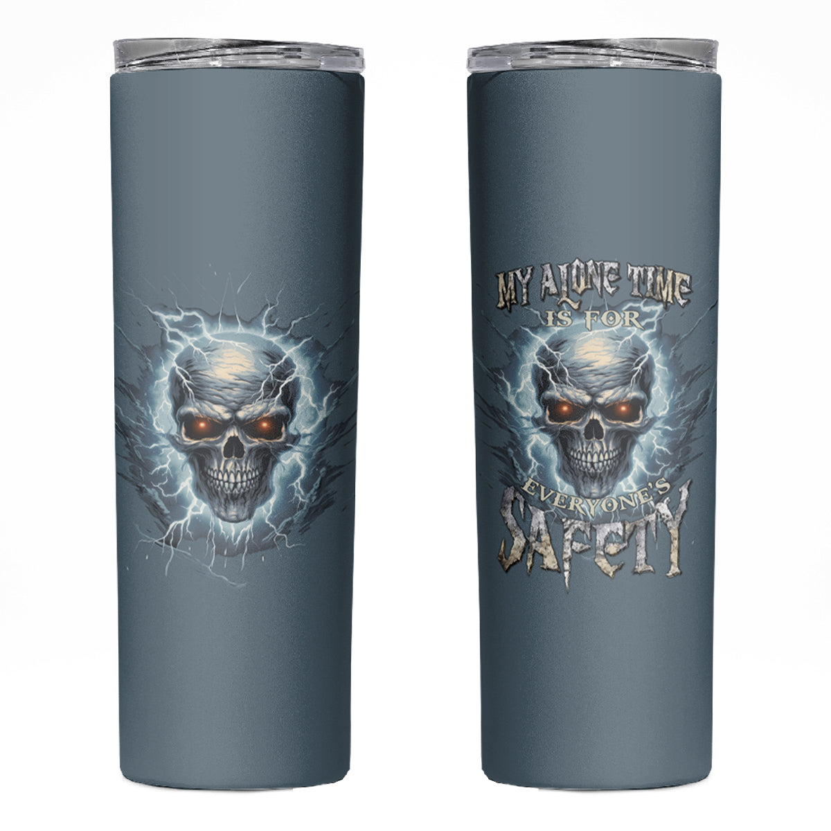 My Alone Time Is For Everyone's Safety Skinny Tumbler - Wonder Print Shop