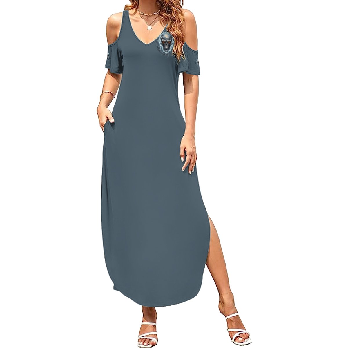 My Alone Time Is For Everyone's Safety Summer Maxi Dress - Wonder Print Shop