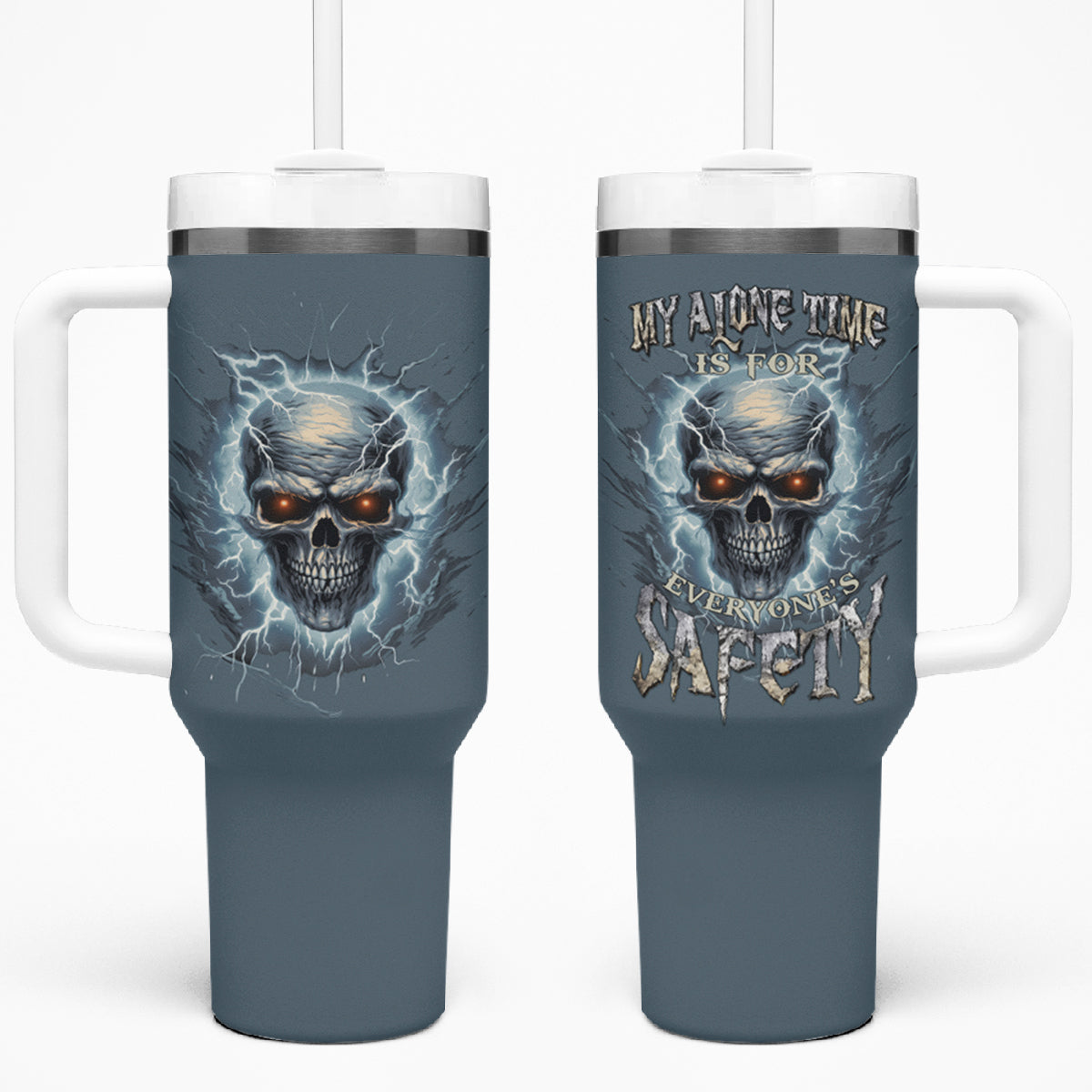 My Alone Time Is For Everyone's Safety Tumbler With Handle - Wonder Print Shop