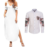 I Don't Have A Short Temper Couples Matching Summer Maxi Dress and Long Sleeve Button Shirt - Wonder Print Shop