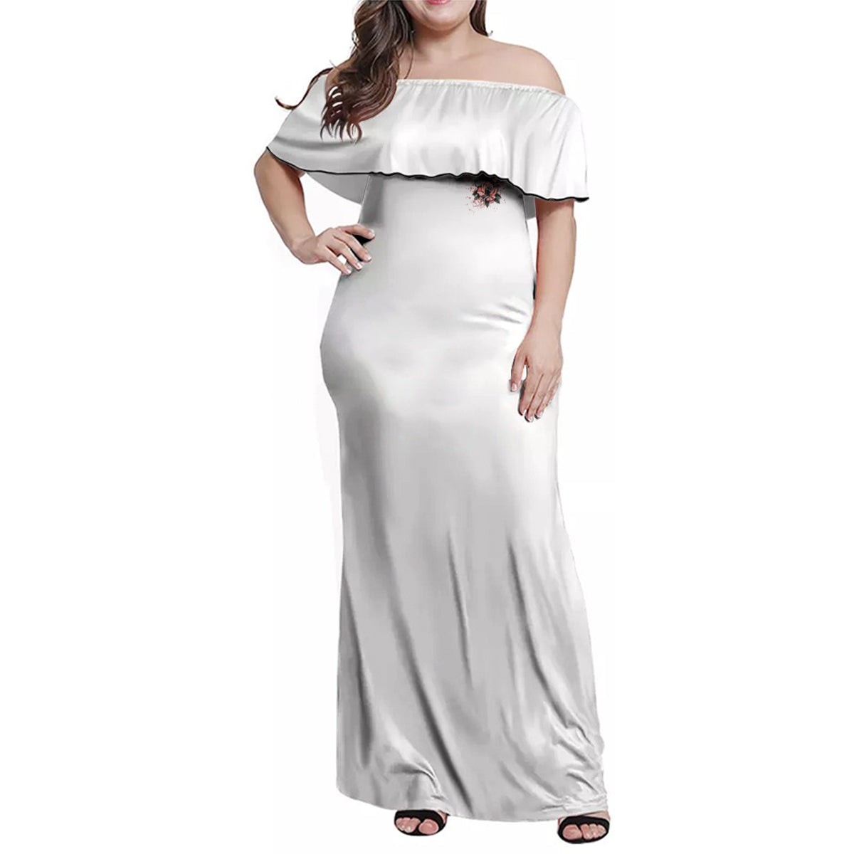 I Don't Have A Short Temper Family Matching Off Shoulder Maxi Dress and Hawaiian Shirt - Wonder Print Shop