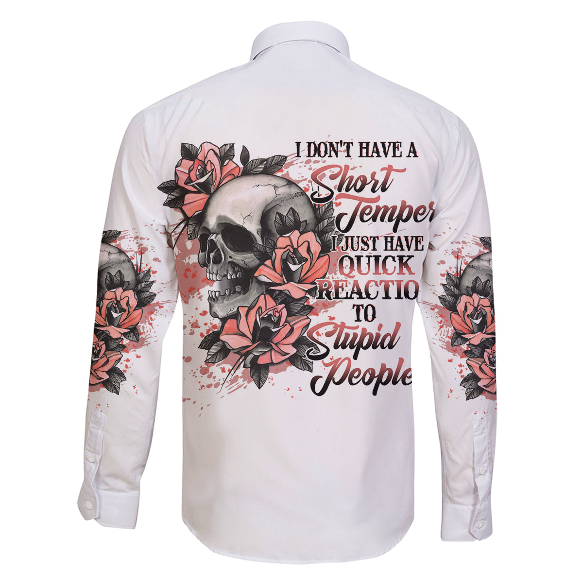 I Don't Have A Short Temper Family Matching Puletasi Dress and Hawaiian Shirt - Wonder Print Shop