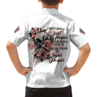 I Don't Have A Short Temper Family Matching Short Sleeve Bodycon Dress and Hawaiian Shirt - Wonder Print Shop