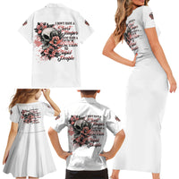 I Don't Have A Short Temper Family Matching Short Sleeve Bodycon Dress and Hawaiian Shirt - Wonder Print Shop