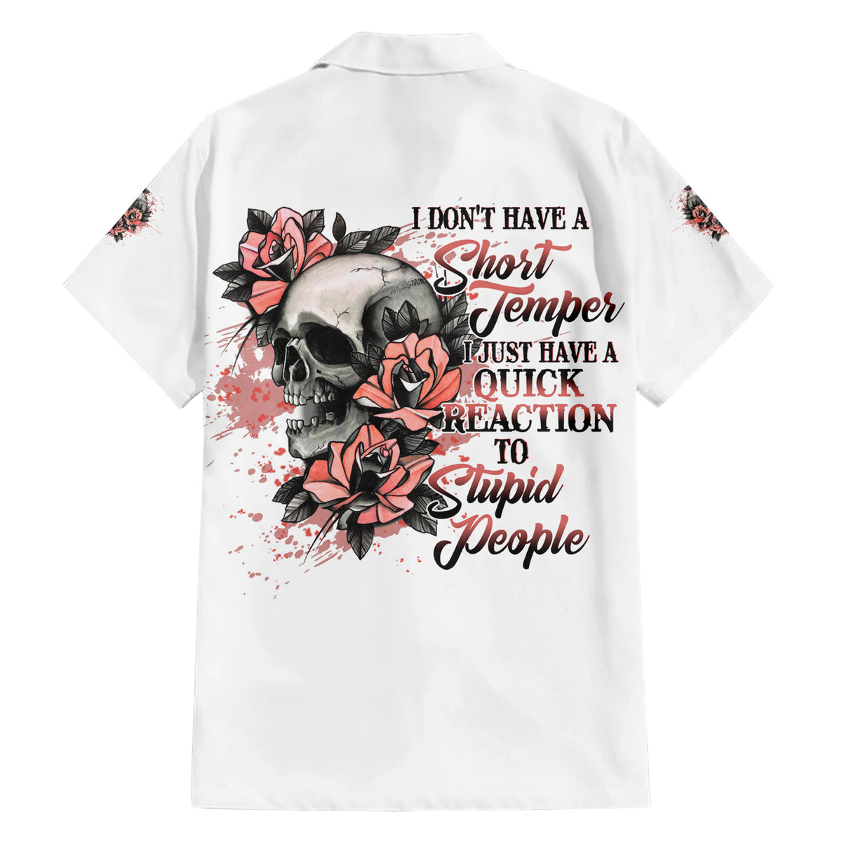 I Don't Have A Short Temper Family Matching Short Sleeve Bodycon Dress and Hawaiian Shirt - Wonder Print Shop