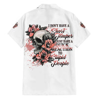I Don't Have A Short Temper Family Matching Short Sleeve Bodycon Dress and Hawaiian Shirt - Wonder Print Shop