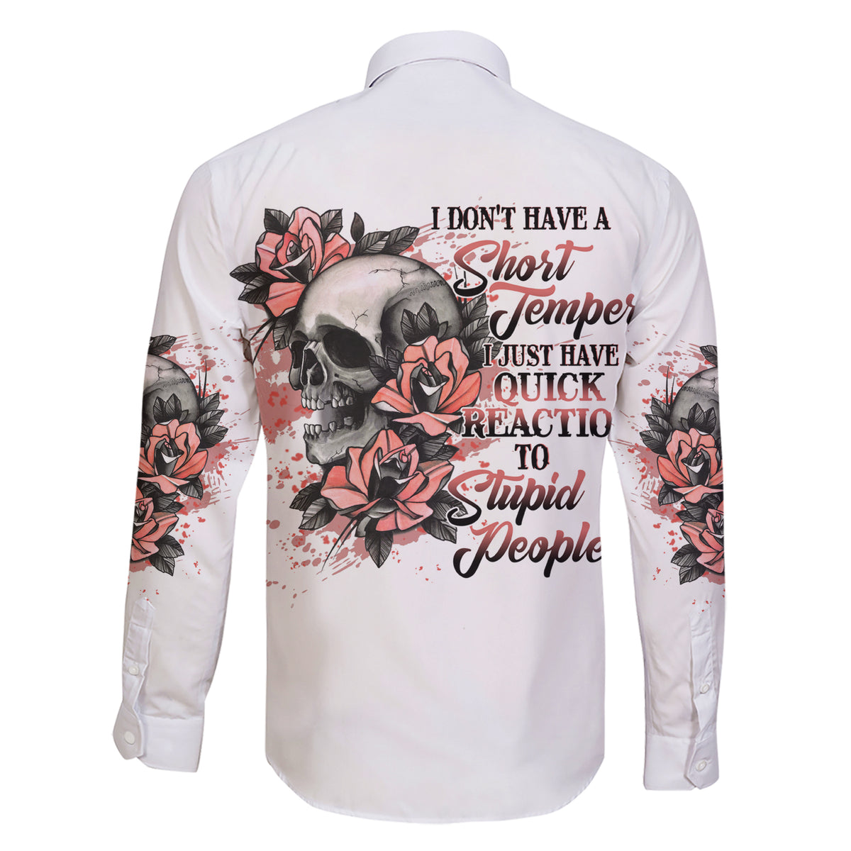 I Don't Have A Short Temper Family Matching Short Sleeve Bodycon Dress and Hawaiian Shirt - Wonder Print Shop