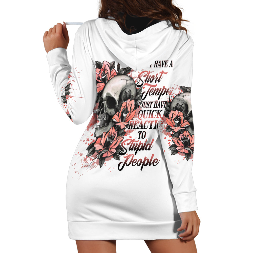 I Don't Have A Short Temper Hoodie Dress - Wonder Print Shop